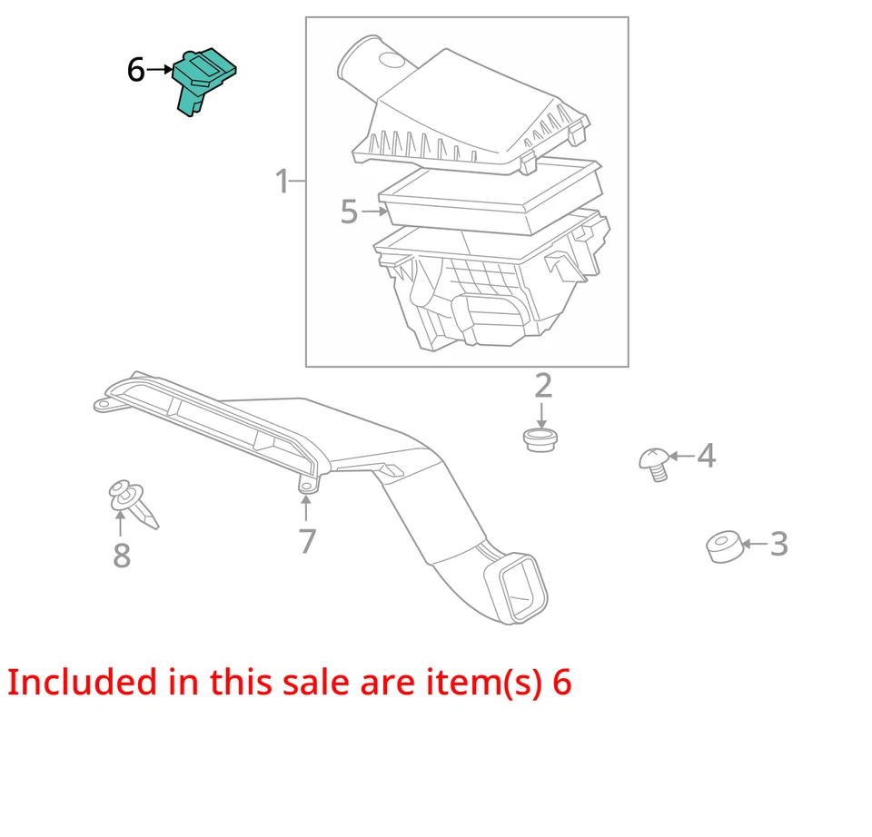 2005 Jaguar S-Type Mass Air Flow Meter Sensor MAF OEM 118K Miles - LKQ323689485 - Image 4 of 4