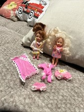 Barbie Sister Kelly Dolls Set Of 2 With extra clothing
