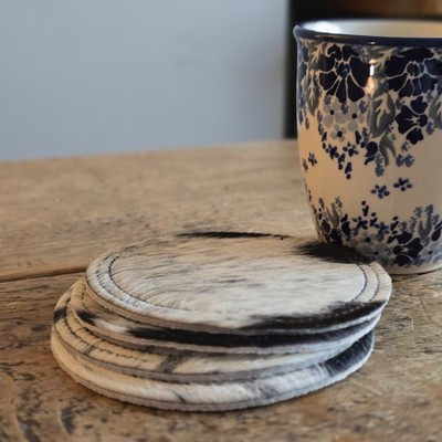 Handgefertigte Rindsleder Tasse Untersetzer Rustikal Western Stil Langlebig Getränkematte
