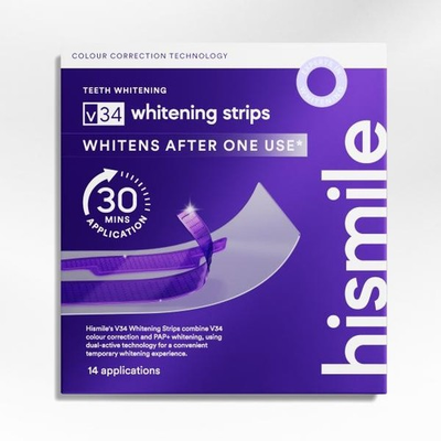#ad V34 Purple Teeth Whitening Strips – Stain Removal with Whitening amp; Color Correct $28.99