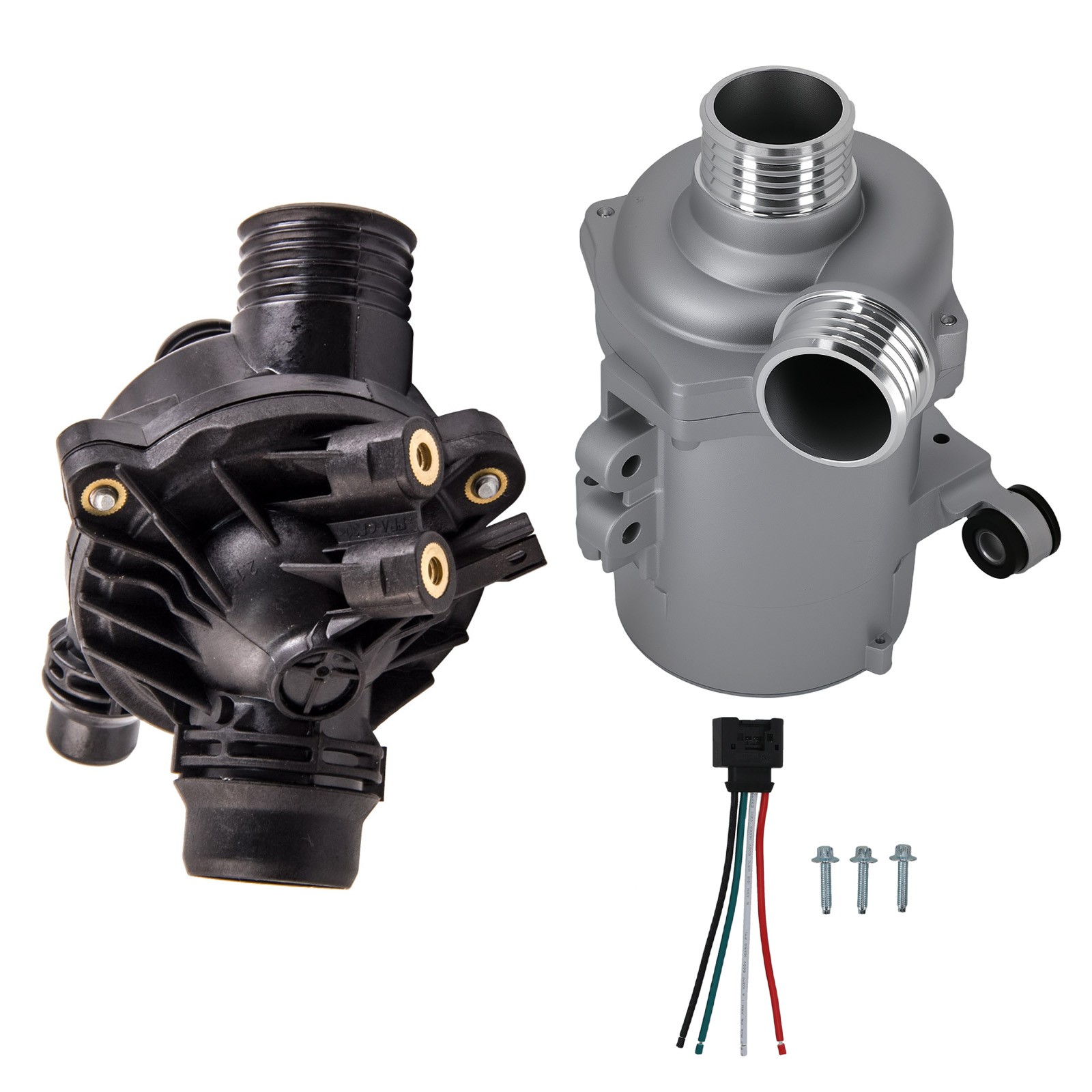 Water Pump & Thermostat Housing for BMW 5 E60 E61 523i 525i 525xi 530i 530xi