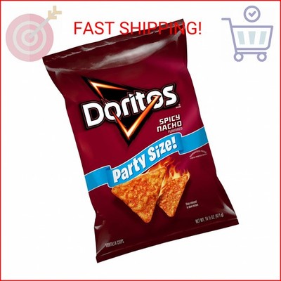 Doritos Tortilla Chips Spicy Nacho, 14.5 Oz