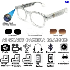 Smart glasses video long battery life for Travel photography