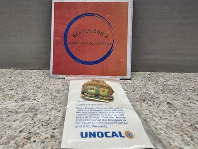 Los Angeles Dodgers MLB 1992 Unical 76 Managers Alston/Lasorda Pin #5 NIP