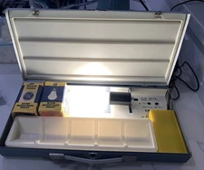 Smith-Victor Model SS1 Slide Sorter Backlit Tray Blue Metal Case Box USA, Vintag