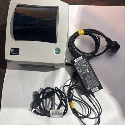 Zebra LP2844 Thermotransfer Etikettendrucker mit Netzteil + USB-Kabel
