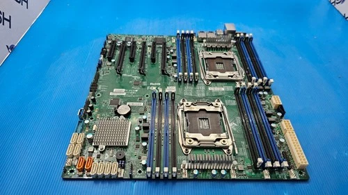 Supermicro X10DRI Intel C612 E-ATX Dual LGA2011-3 Motherboard System Board.