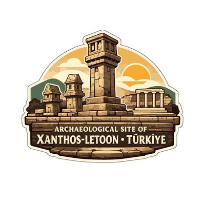 Xanthos-Letoon Archaeological Site Türkiye Sticker Decal Vinyl Die-Cut Heritage