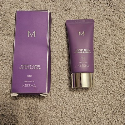 MISSHA M Perfect Cover Serum BB Cream No. 21 Light Beige 35ml / 1.18 fl oz   NIB