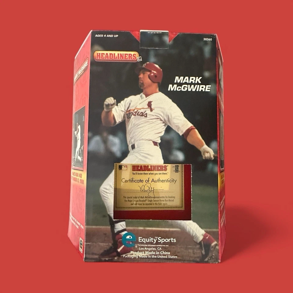 Mark McGwire St Louis Cardinals Headliners MLB Vintage Baseball Statue bobble - Image 2 of 3