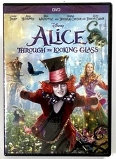 Alice Through the Looking Glass (DVD, 2016) New, Johnny Depp,Hathaway,Free Ship