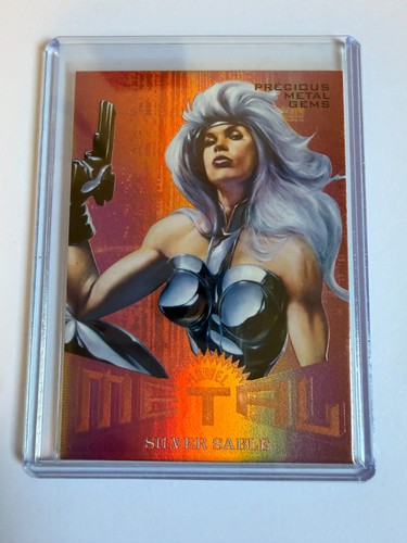 2017 Fleer Ultra Spider-Man Precious Metal Gem Bronze 27/199 Silver Sable #MM34