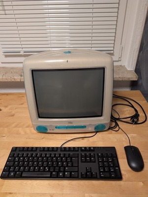 Apple iMac G3 Blueberry 350MHz M5521 Vintage Retro + Tastatur & Maus