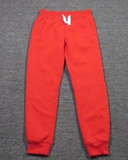 Southpole Sweatpants Youth Small 8 Red Fleece Drawstring Jogger Cuffed Pockets