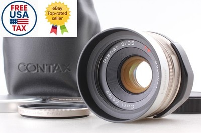 Contax planar 35mm f2 セール Top MINT w/Case] Contax Carl Zeiss T* Planar 35mm f2 Lens for G1