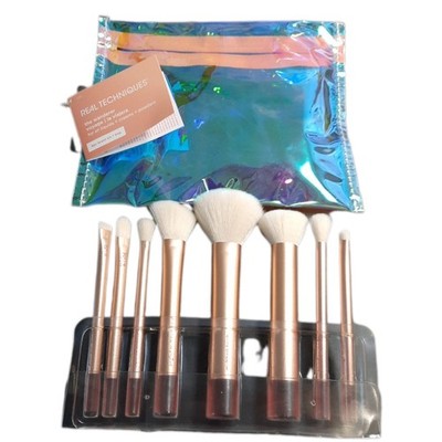 REAL TECHNIQUES The Wanderer Make up Brush Kit, Premium and Professional 8 Midi-