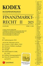 KODEX Finanzmarktrecht Band II 2025 - inkl. A...