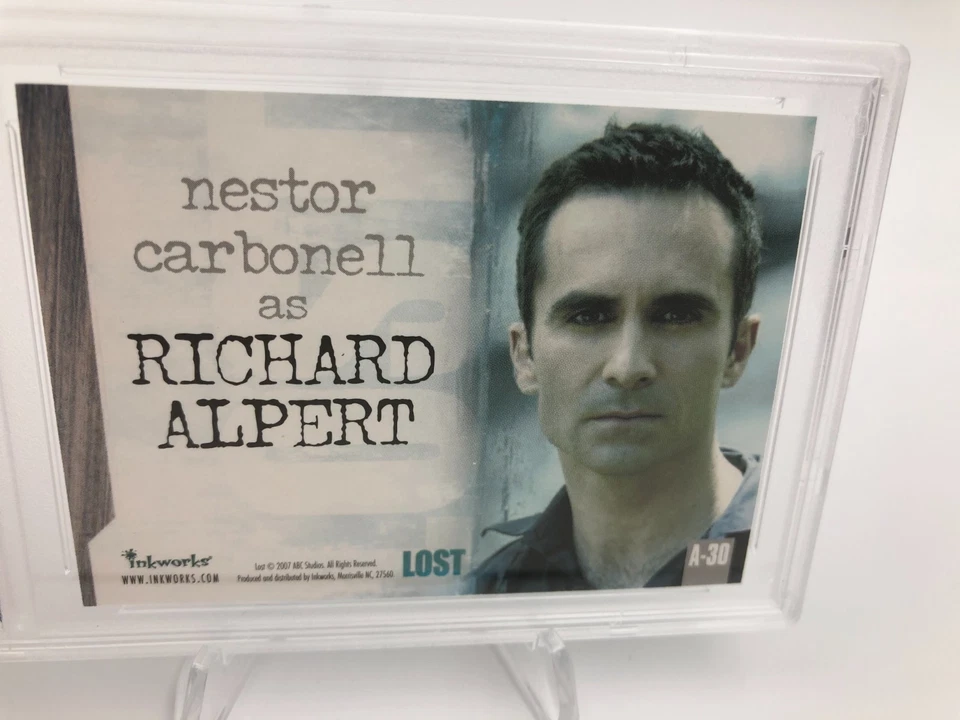 NESTOR CARBONELL AUTO Inkworks Card LOST as RICHARD ALPERT grade PSA GEM MINT 10 - Bild 4 von 4