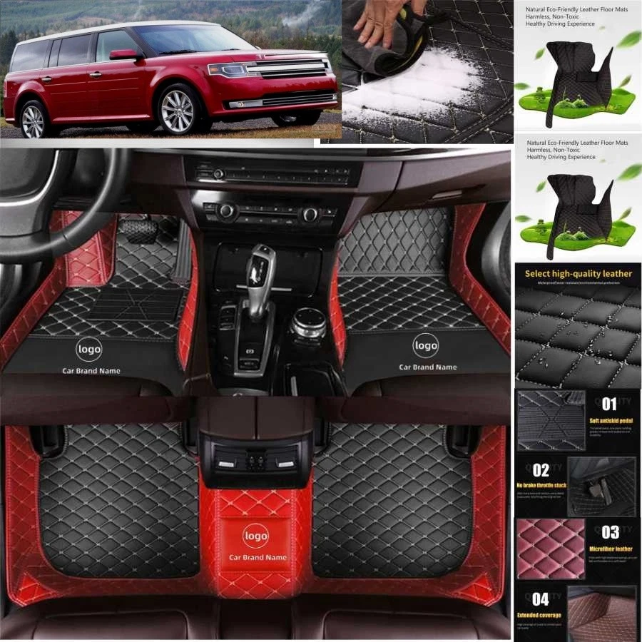 For Ford Flex Car Floor Mats Luxury Waterproof Carpets Liners Interior Auto - Изображение 2 из 4
