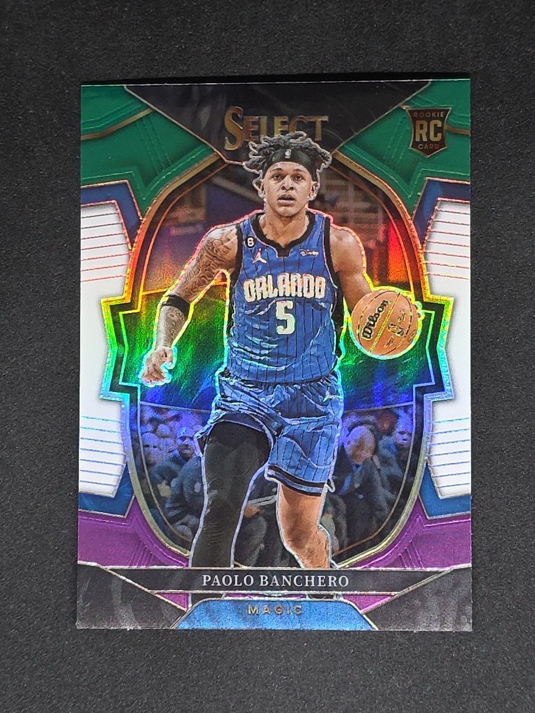 2022-23 Panini Select - Concourse Paolo Banchero #72 Green White Purple Prizm...