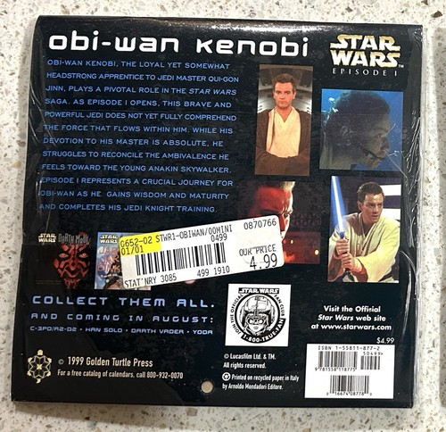 Star Wars July 1999-Dec. 2000 Mini Calendar Episode 1 - Obi-Wan Kenobi - Picture 2 of 2