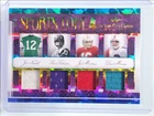 JOE NAMATH JOE MONTANA 2022 LEAF IN THE GAME USED LORE 4 PATCH 1/8 Q0902