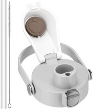 2 IN 1 Lid for Owala Freesip Water Bottle, Replacement Frost-White