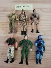 Lot Of 6 G.I.Joe Figures *missing Accesories* SET #16