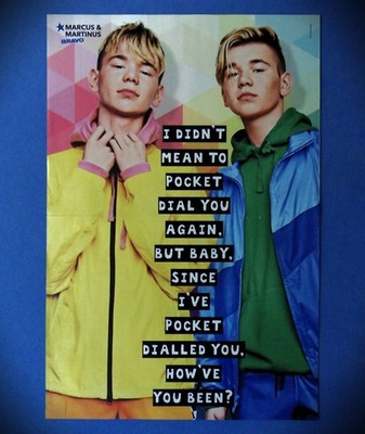 Poster Marcus & Martinus # norwegische Musiker im A3 Format.
