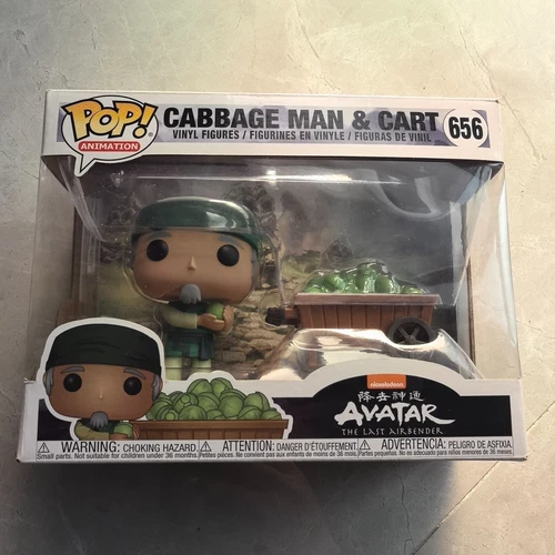 Funko POP! AnimationAvatar: The Last Airbender Cabbage Man & Cart 2019 NYCC