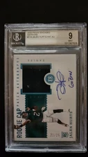 2020 Panini Encased Rookie Patch Jalen Hurts Auto  /25 “Go Birds” BGS 9 Sapphire