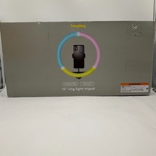 Heyday 12" RGB Ring Light Tripod with Remote Carrying Case Wall Charger NEW