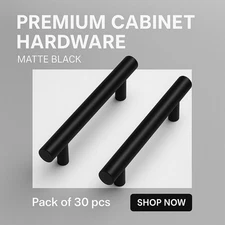 MSI Simple Bar 3 in. Center-to-Center Matte Black Cabinet Drawer Pull (30-Pack)