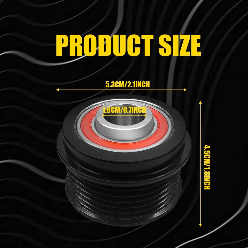 Fit Ford Transit Custom 2.0 EcoBlue Alternator Freewheel Clutch Pulley 1883806 - Image 4 of 4