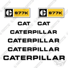 Fits Caterpillar 977K Decal Kit Dozer Equipment Decals 1970's - 3M VINYL!