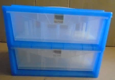 DOLEDO 30-Spool Thread Two-Drawer Carrier Storage Box With Carry Handle