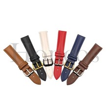 20MM 22MM Genuine Leather Watch Band Strap  Buckle Quick Release Fits for Timex