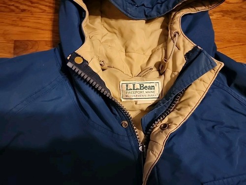 Parka Estatal LL Bean Baxter Años 70 De Colección Azul Marino Exterior Chaqueta Concha Para Hombres XL EE. UU. - Imagen 2 de 10