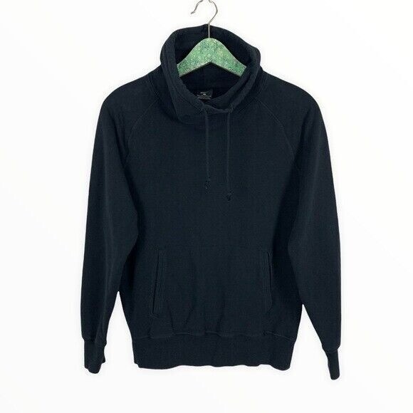 nike black funnel neck hoodie