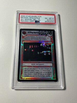 2000 Star Wars CCG Michael Stackpole X-Wing Report PSA 6/9 SSP | eBay