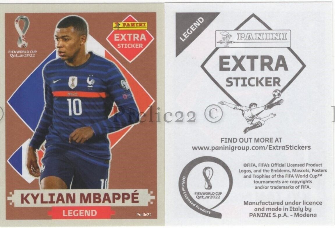 Extra Sticker – França – Kylian Mbappé – Base – Legend