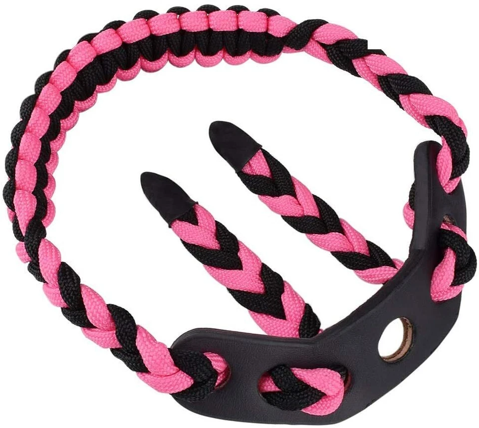 Eslinga de muñeca con arco 550 Paracord - Supervivencia caza tiro - Cuero duradero Foto 3 de 4