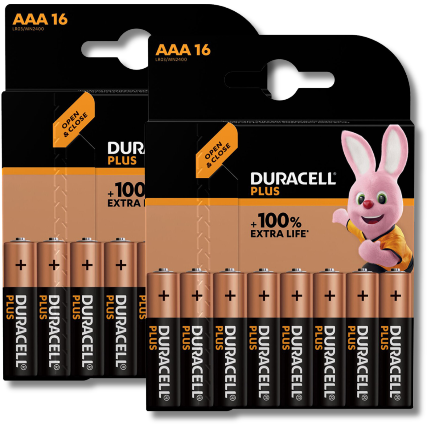 32x DURACELL AAA PLUS Batteries LR03 MN2400 Stilo 1.5V Alkaline *EXPIRY 03/2034*