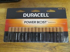 NEW 16 PACK DURACELL AAA POWER BOOST BATTERIE...