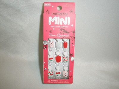 New Kiss imPRESS MINI mom-approved KIMK02 Cutie Pie Cherry, Red Dots, and Red