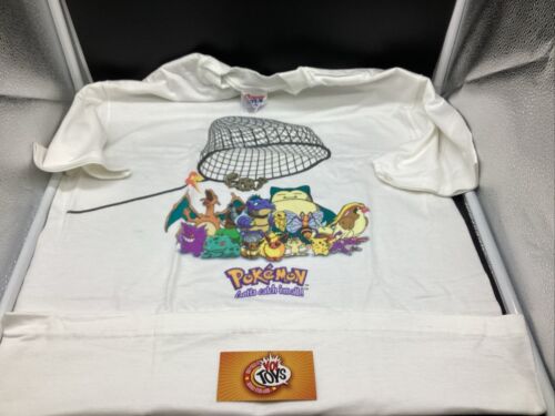 Vintage 1999 Pokémon T-shirt Młodzieżowy XL NOWY NIGDY NIE NOSZONY - Zdjęcie 1 z 8