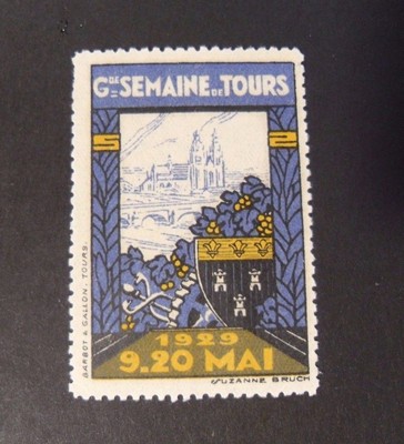 Frankreich , France Cinderella Mai 1929 '' Semaine de Tours '' 1 Vignette postfrisch **