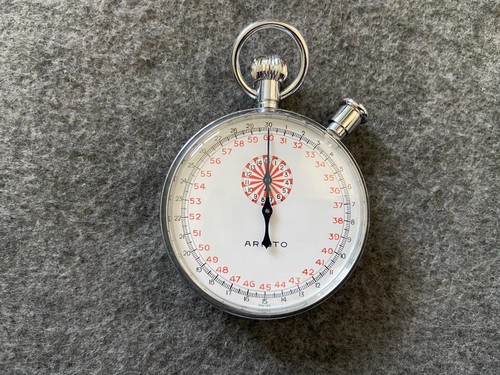 Big and Heavy Swiss Made Aristo Vintage Mechanical Wind Up Stopwatch with Box - Picture 2 of 5