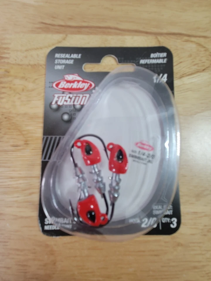 BERKLEY Fusion🔥 Jighead Swimbait Plantilla Gancho de Pesca 1/4 Gancho 2/0 CANTIDAD3🔥Gran Juego🔥 Foto 4 de 4