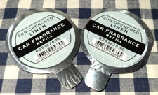 ALL NEW 2-Pack Sun-Drenched Linen Scentportable CAR Refills Bath & Body Works